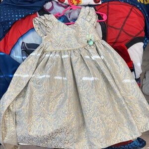 Mazik Gold and Silver Patterned Dress